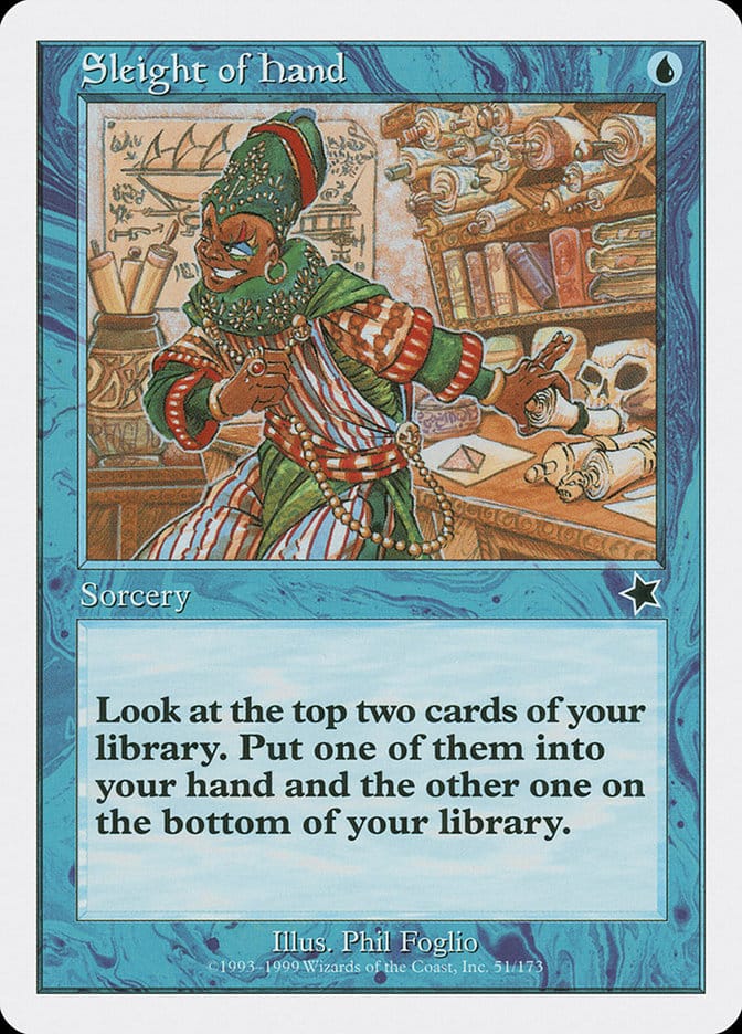Sleight of Hand [Starter 1999] Magic: The Gathering