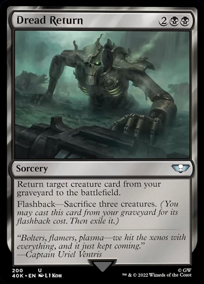 Dread Return (Surge Foil) [Warhammer 40,000] Magic: The Gathering