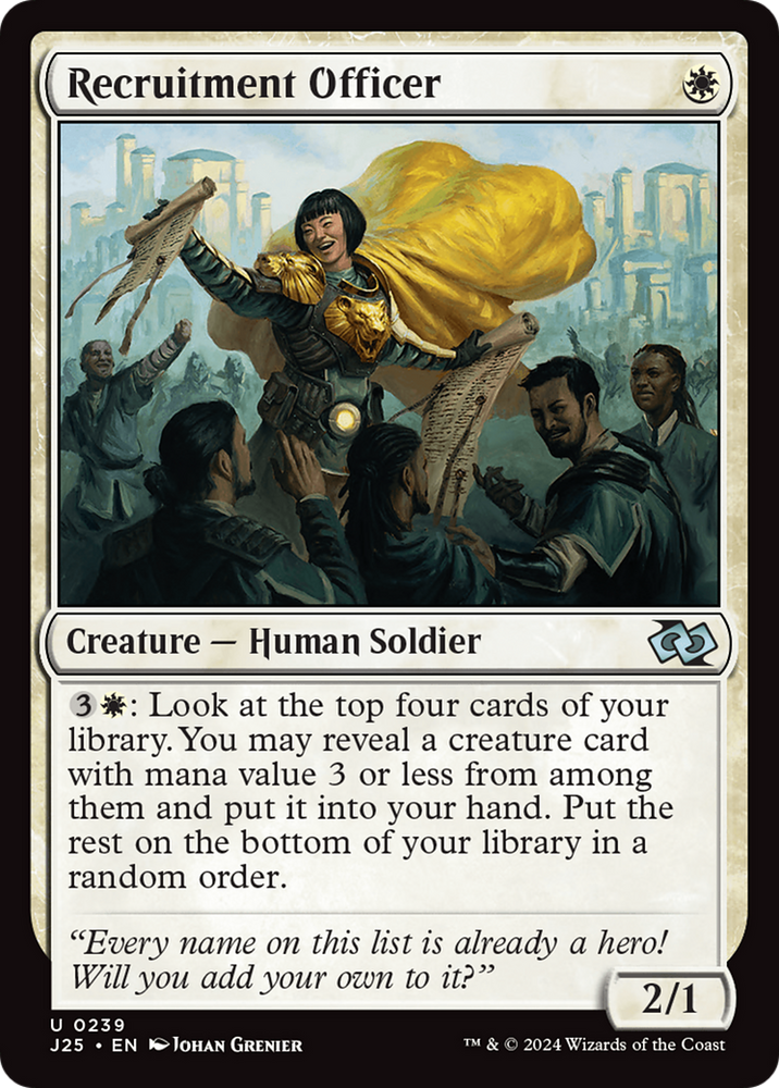 Recruitment Officer [Foundations Jumpstart] Magic: The Gathering