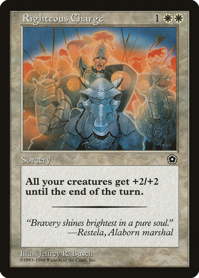 Righteous Charge [Portal Second Age] Magic: The Gathering