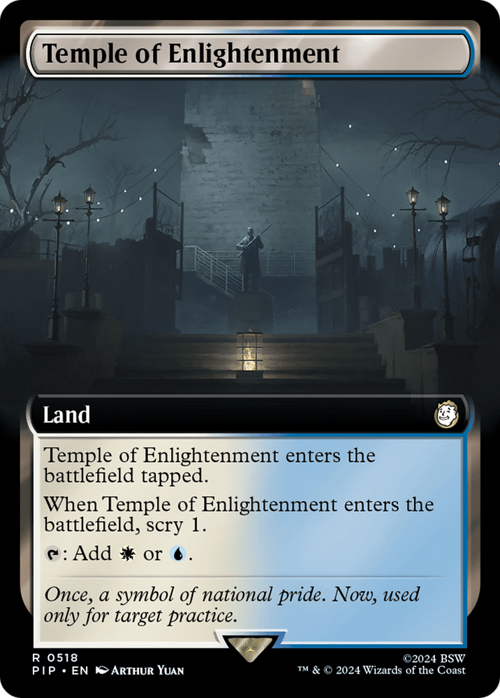 Temple of Enlightenment (Extended Art) [Fallout] Magic: The Gathering