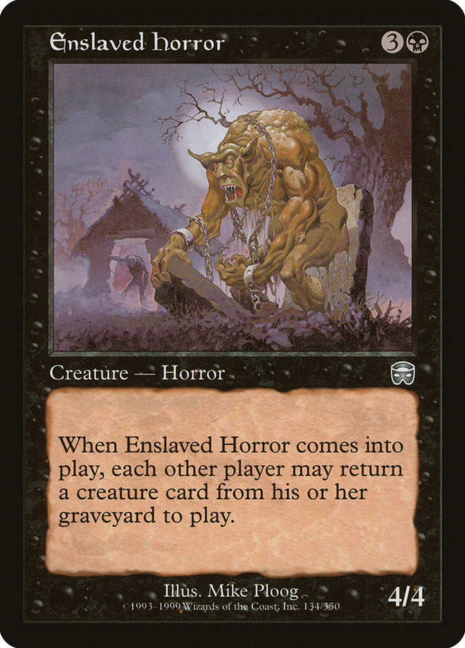 Enslaved Horror [Mercadian Masques] Magic: The Gathering