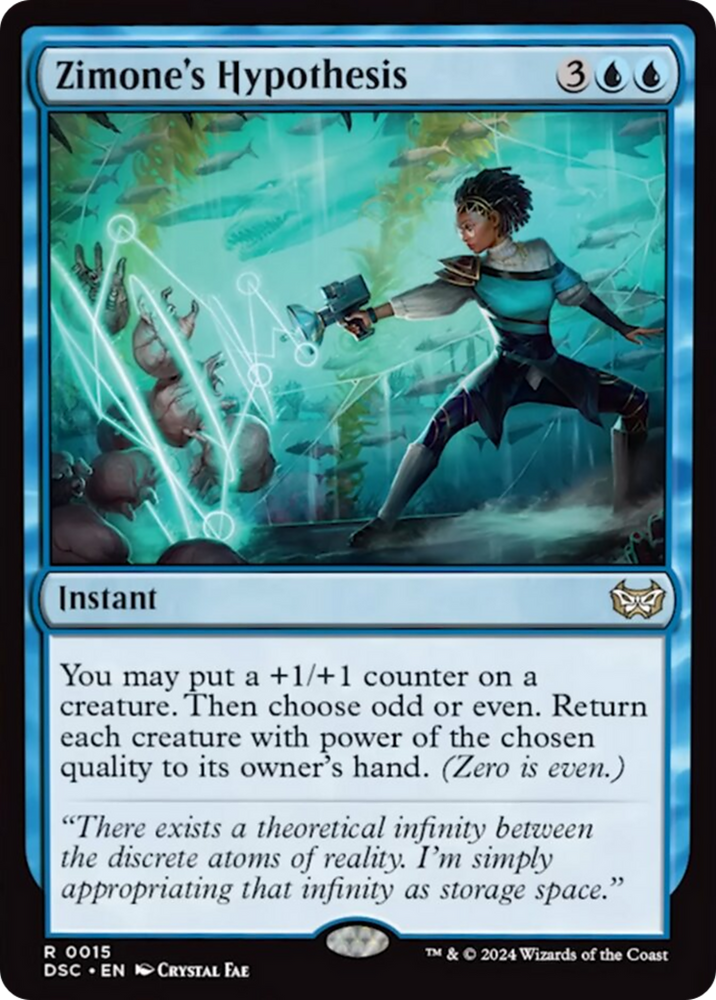 Zimone's Hypothesis [Duskmourn: House of Horror Commander] Magic: The Gathering