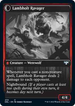 Lambholt Raconteur // Lambholt Ravager [Innistrad: Double Feature] Magic: The Gathering