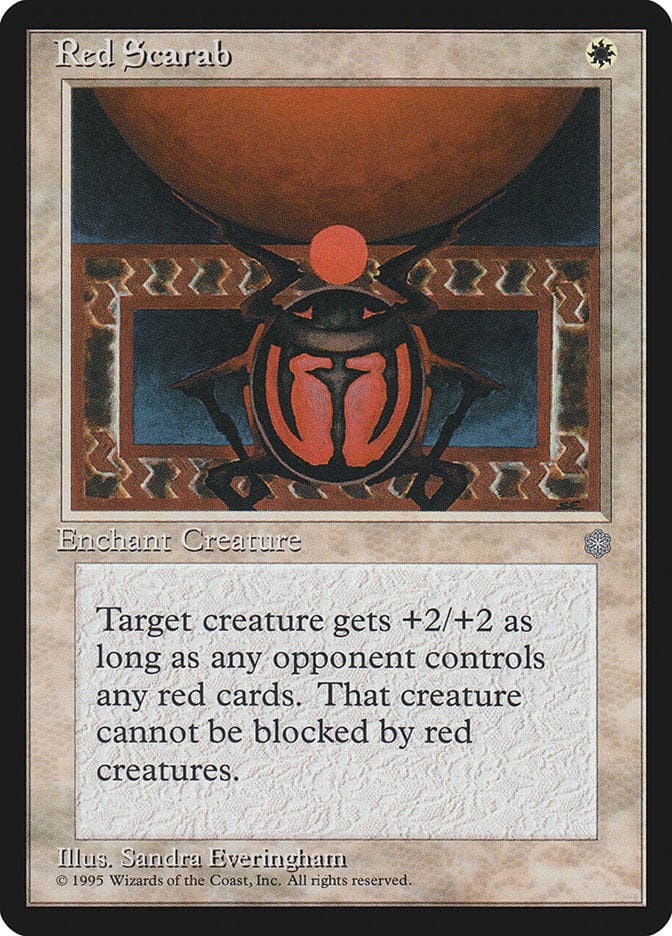 Red Scarab [Ice Age] Magic: The Gathering