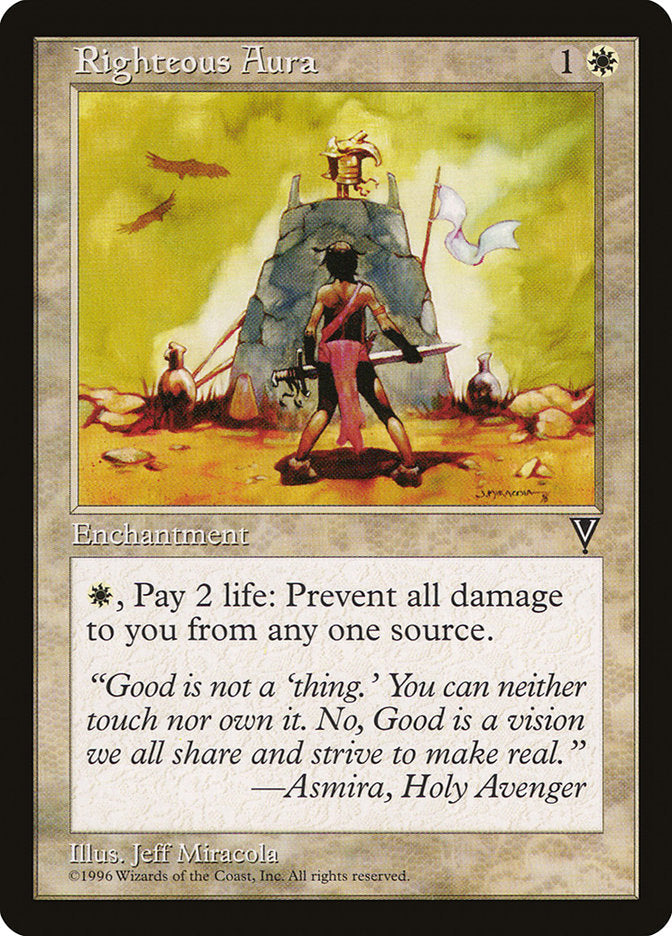 Righteous Aura [Visions] Magic: The Gathering