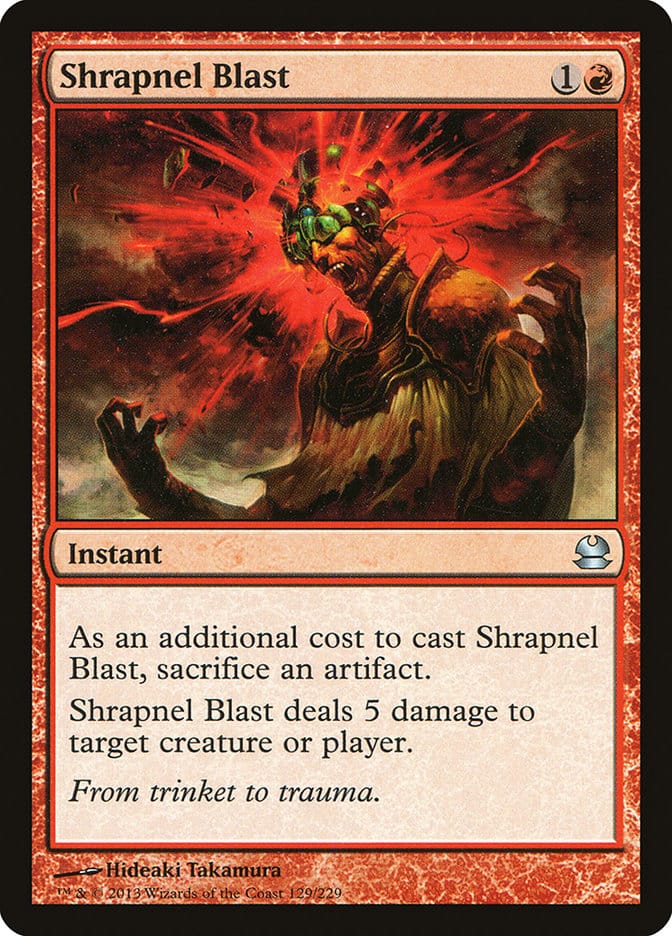 Shrapnel Blast [Modern Masters] Magic: The Gathering