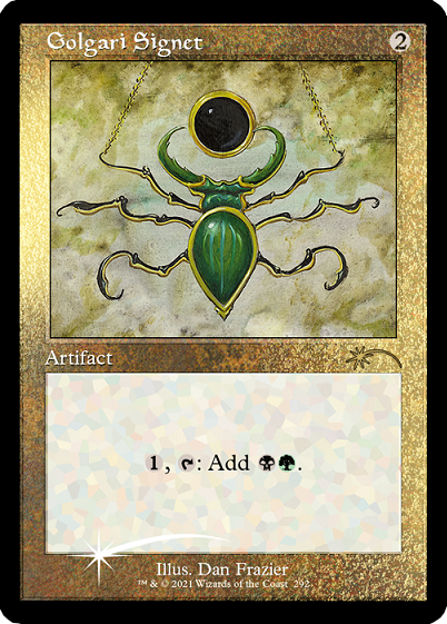 Golgari Signet (Retro) (Foil Etched) [Secret Lair Drop Series] Magic: The Gathering