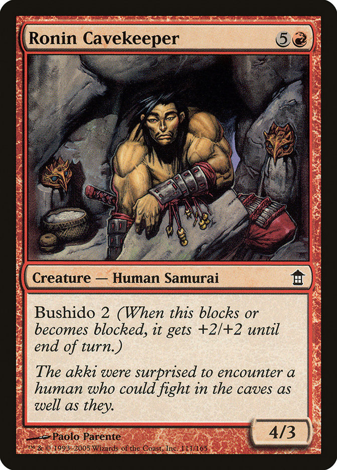 Ronin Cavekeeper [Saviors of Kamigawa] Magic: The Gathering