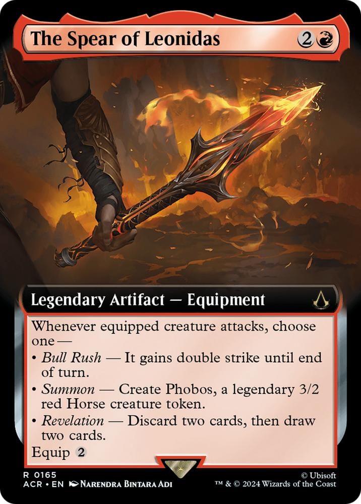 The Spear of Leonidas (Extended Art) [Assassin's Creed] Magic: The Gathering