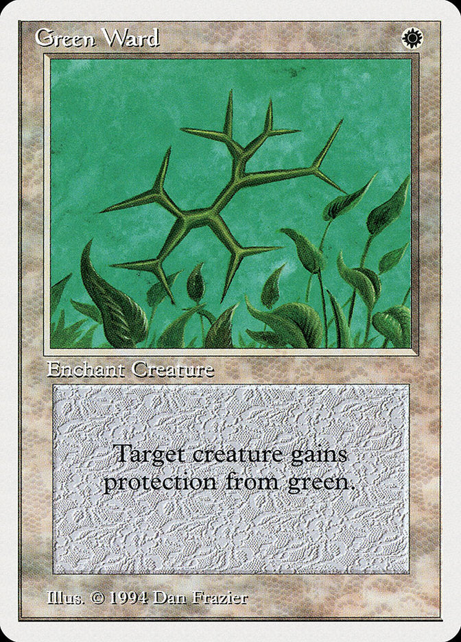 Green Ward [Summer Magic / Edgar] Magic: The Gathering