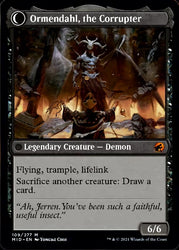 Jerren, Corrupted Bishop // Ormendahl, the Corrupted [Innistrad: Midnight Hunt] Magic: The Gathering