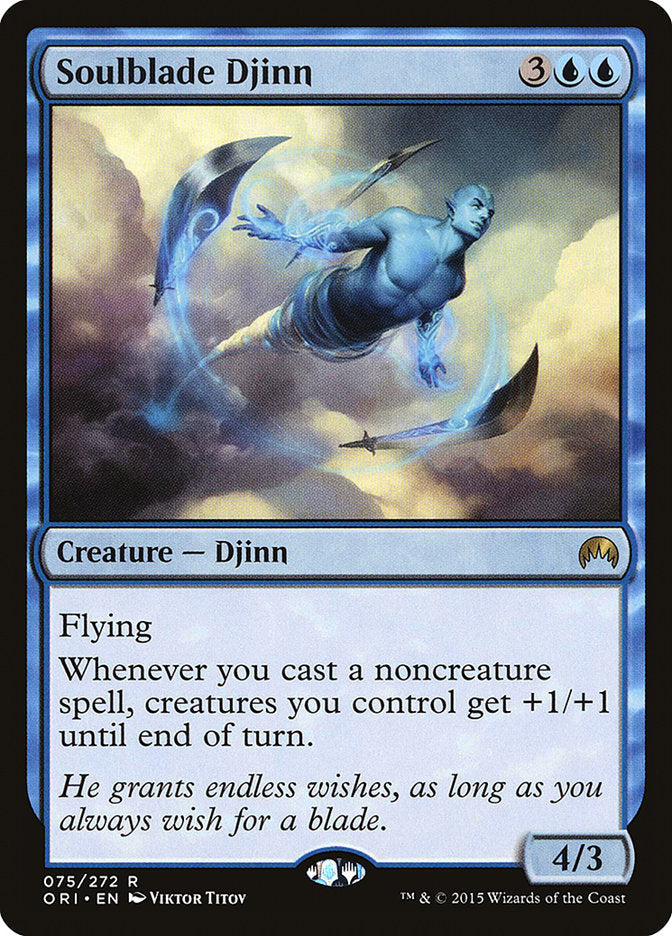 Soulblade Djinn [Magic Origins] Magic: The Gathering