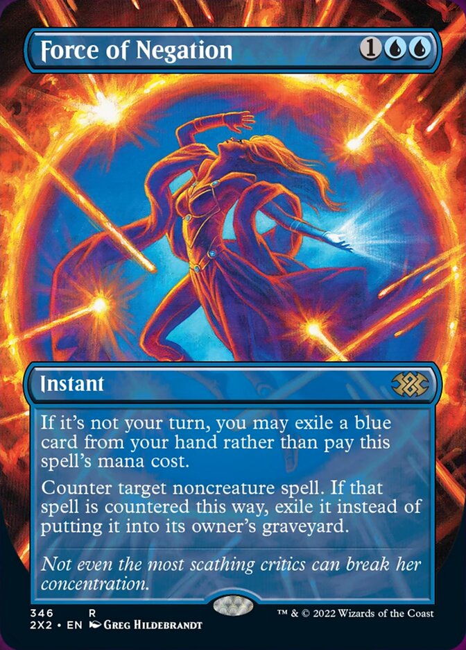 Force of Negation (Borderless Alternate Art) [Double Masters 2022] Magic: The Gathering