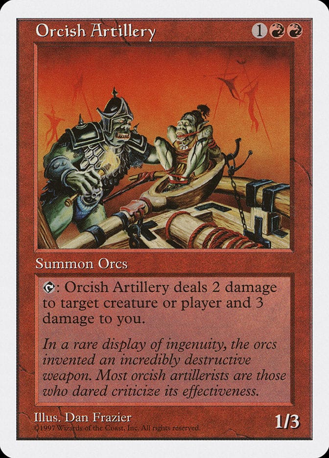 Orcish Artillery [Fifth Edition] Magic: The Gathering