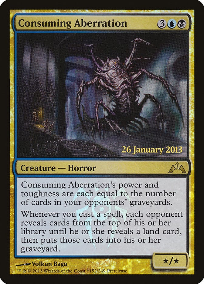 Consuming Aberration [Gatecrash Prerelease Promos] Magic: The Gathering