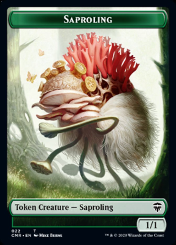 Illusion // Saproling Double-Sided Token [Commander Legends Tokens] Magic: The Gathering