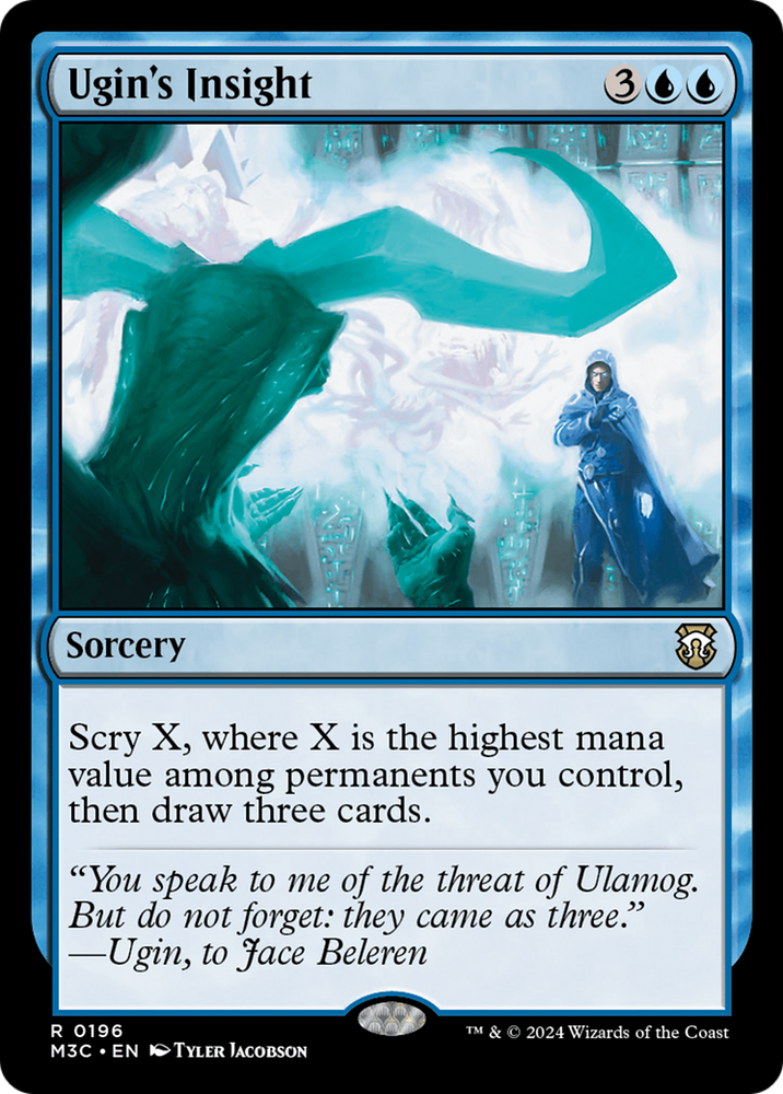 Ugin's Insight (Ripple Foil) [Modern Horizons 3 Commander] Magic: The Gathering