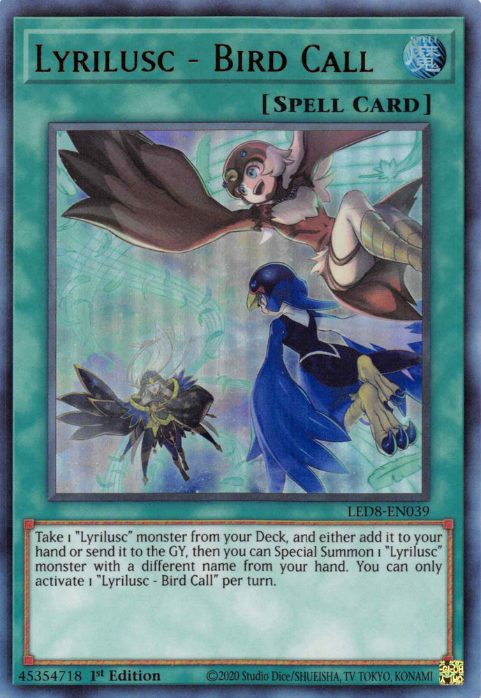 Lyrilusc - Bird Call [LED8-EN039] Ultra Rare - Yugioh Cards For Your TCG Needs!