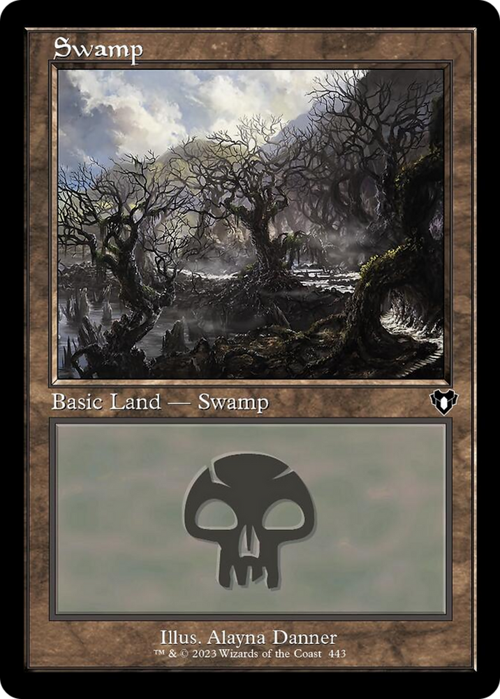 Swamp (443) (Retro) [Commander Masters] Magic: The Gathering