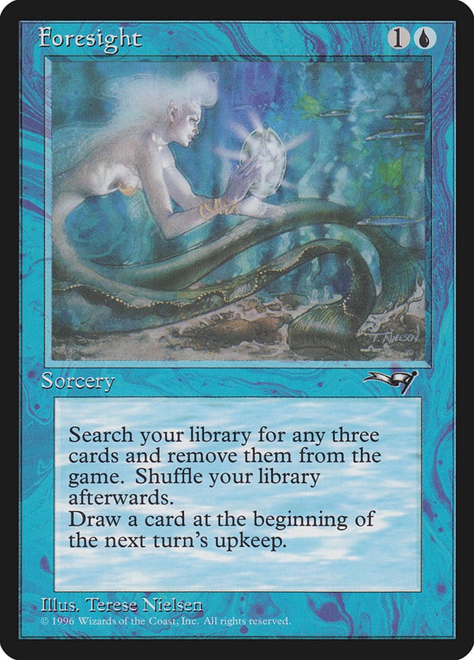Foresight (Sea Floor) [Alliances] Magic: The Gathering