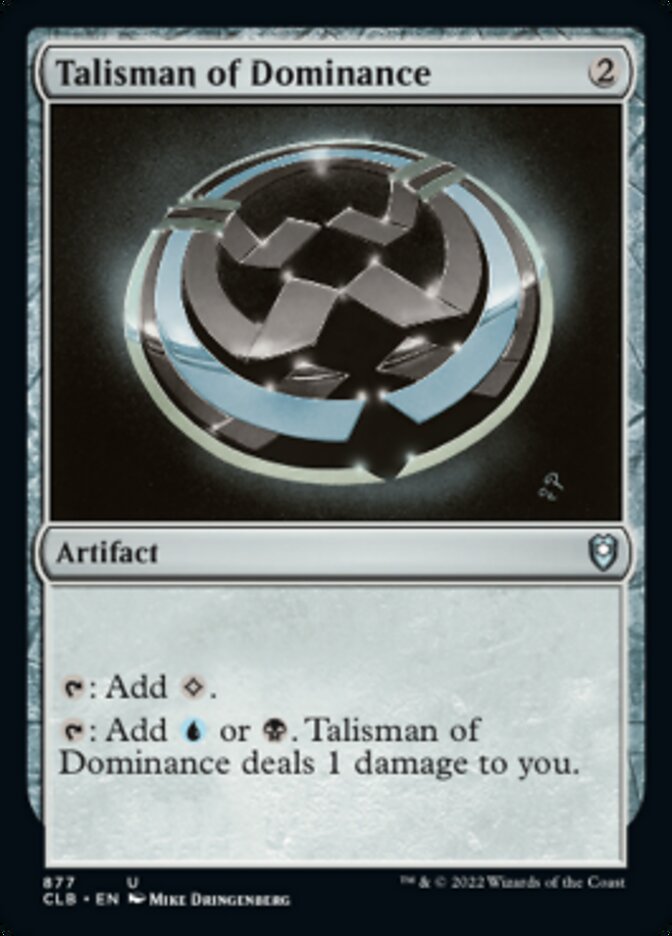 Talisman of Dominance [Commander Legends: Battle for Baldur's Gate] Magic: The Gathering