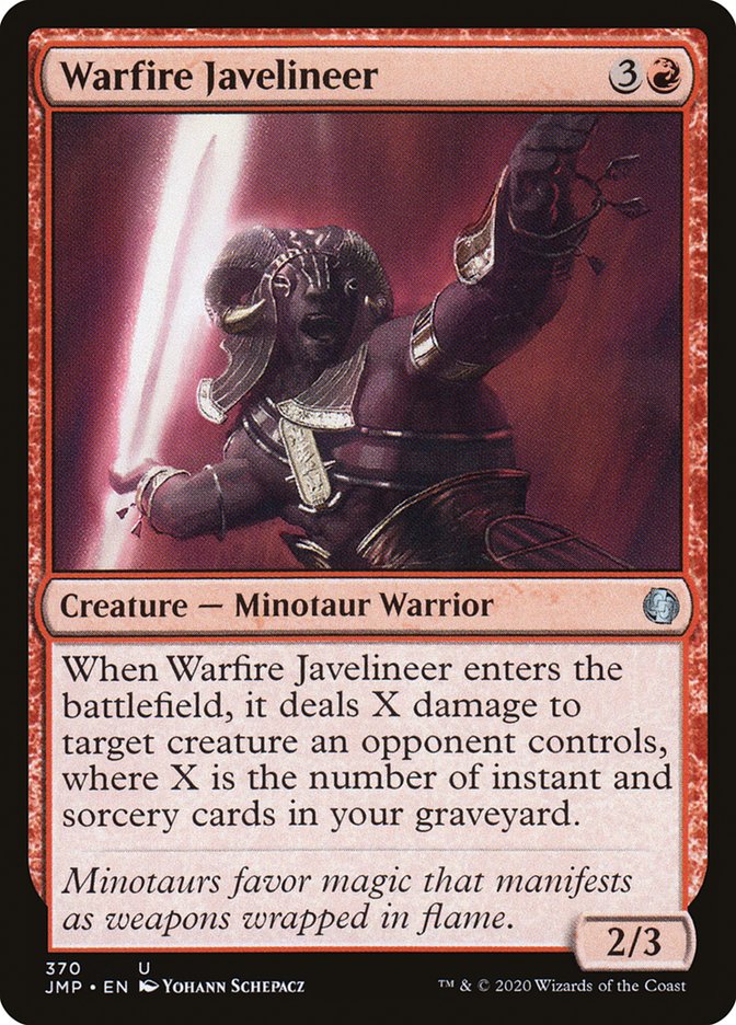 Warfire Javelineer [Jumpstart] Magic: The Gathering