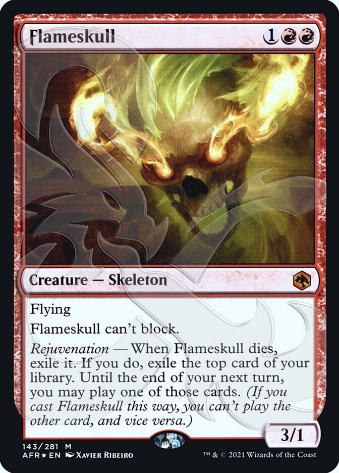 Flameskull (Ampersand Promo) [Dungeons & Dragons: Adventures in the Forgotten Realms Promos] Magic: The Gathering