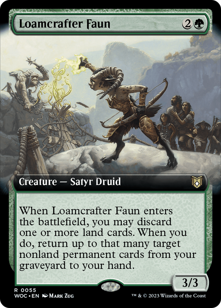 Loamcrafter Faun (Extended Art) [Wilds of Eldraine Commander] Magic: The Gathering