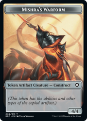Mishra's Warform // Inkling Double-Sided Token [The Brothers' War Commander Tokens] Magic: The Gathering