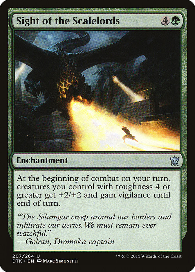 Sight of the Scalelords [Dragons of Tarkir] Magic: The Gathering