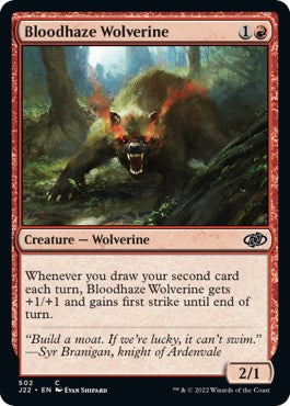 Bloodhaze Wolverine [Jumpstart 2022] Magic: The Gathering