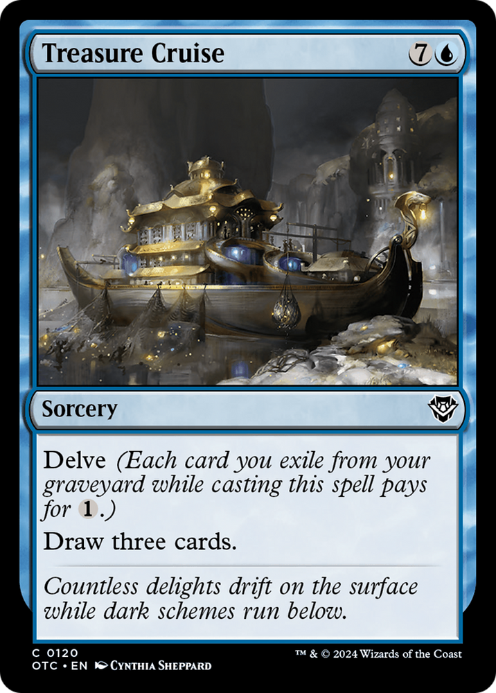 Treasure Cruise [Outlaws of Thunder Junction Commander] Magic: The Gathering