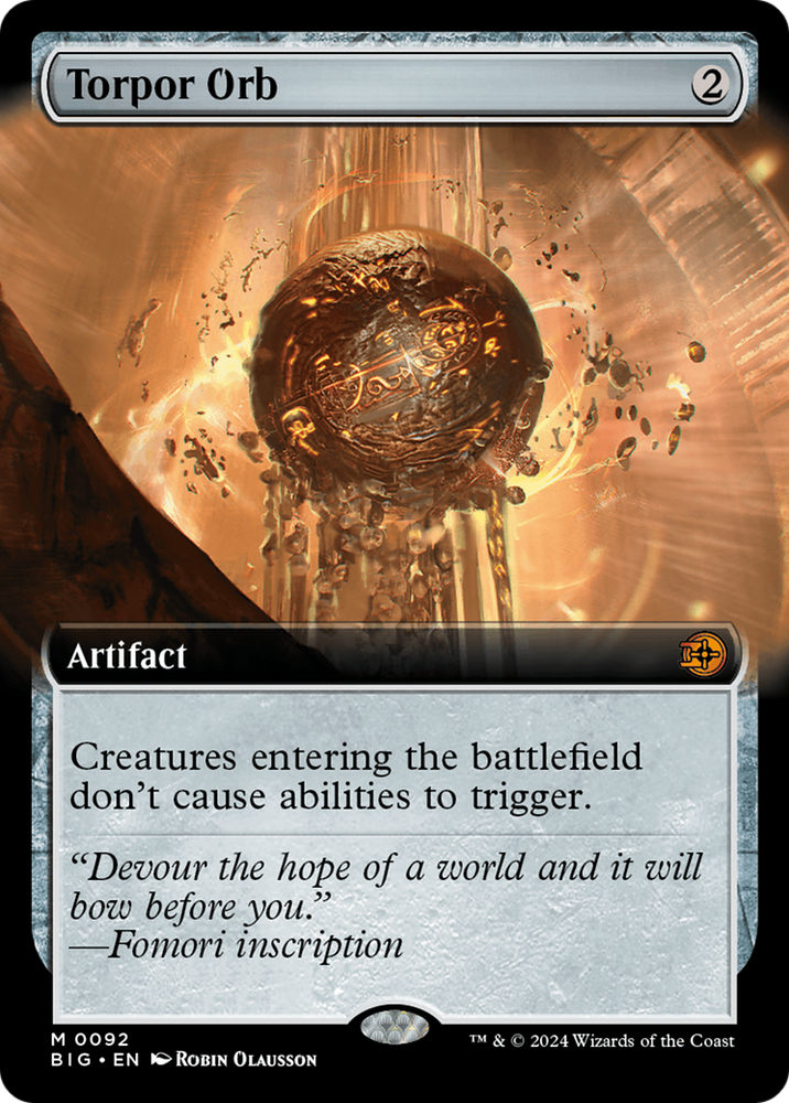 Torpor Orb (Extended Art) [Outlaws of Thunder Junction: The Big Score] Magic: The Gathering