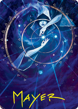 Time Warp Art Card (Gold-Stamped Signature) [Strixhaven: School of Mages Art Series] Magic: The Gathering