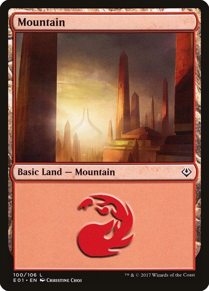 Mountain (100) [Archenemy: Nicol Bolas] Magic: The Gathering