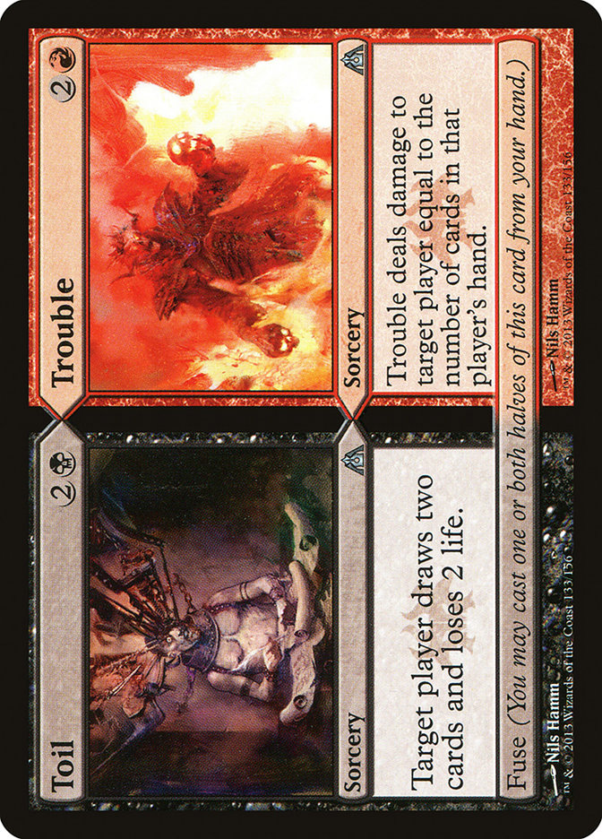Toil // Trouble [Dragon's Maze] Magic: The Gathering