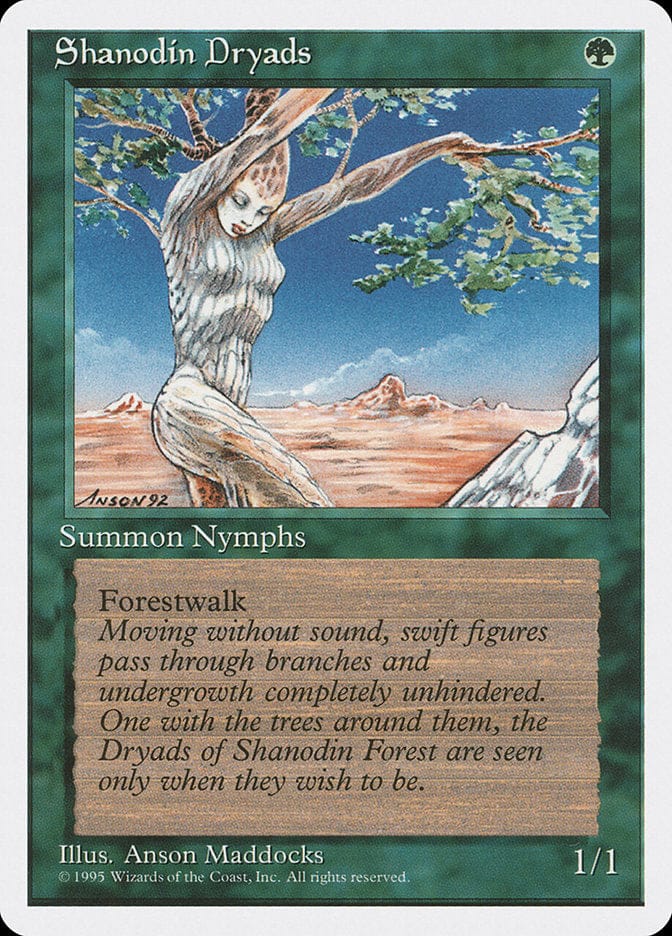 Shanodin Dryads [Fourth Edition] Magic: The Gathering