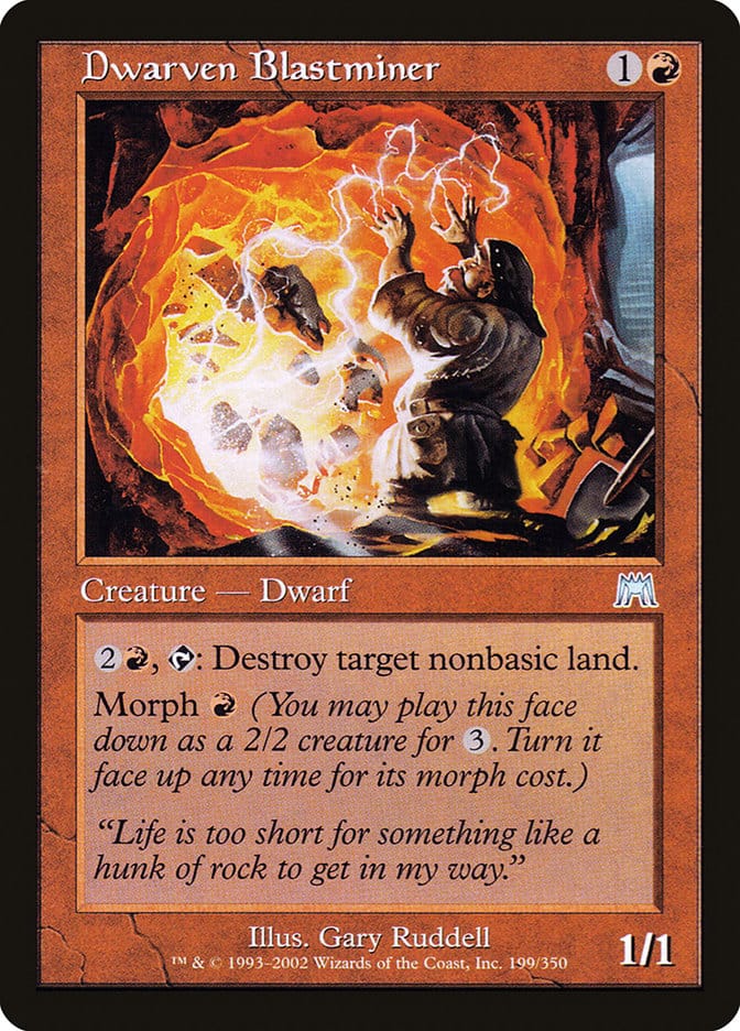 Dwarven Blastminer [Onslaught] Magic: The Gathering