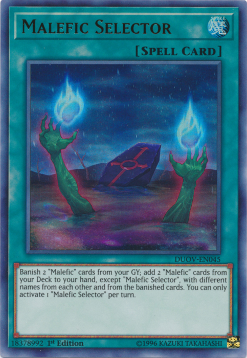 Malefic Selector [DUOV-EN045] Ultra Rare - Yugioh Cards For Your TCG Needs!