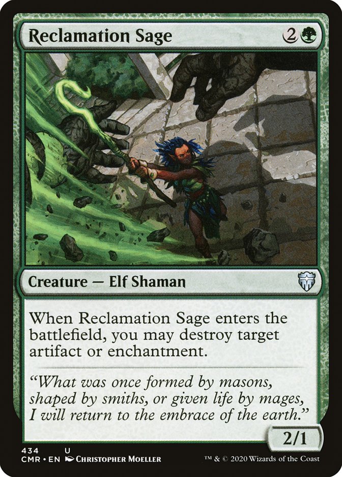 Reclamation Sage (434) [Commander Legends] Magic: The Gathering