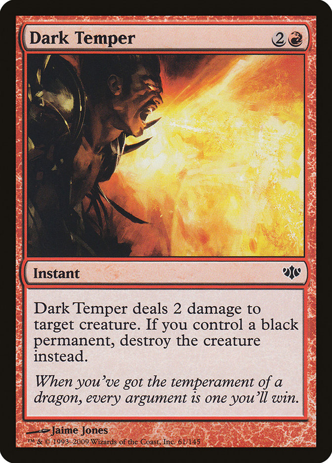 Dark Temper [Conflux] Magic: The Gathering