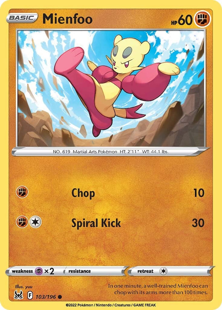 Mienfoo (103/196) [Sword & Shield: Lost Origin] Pokémon