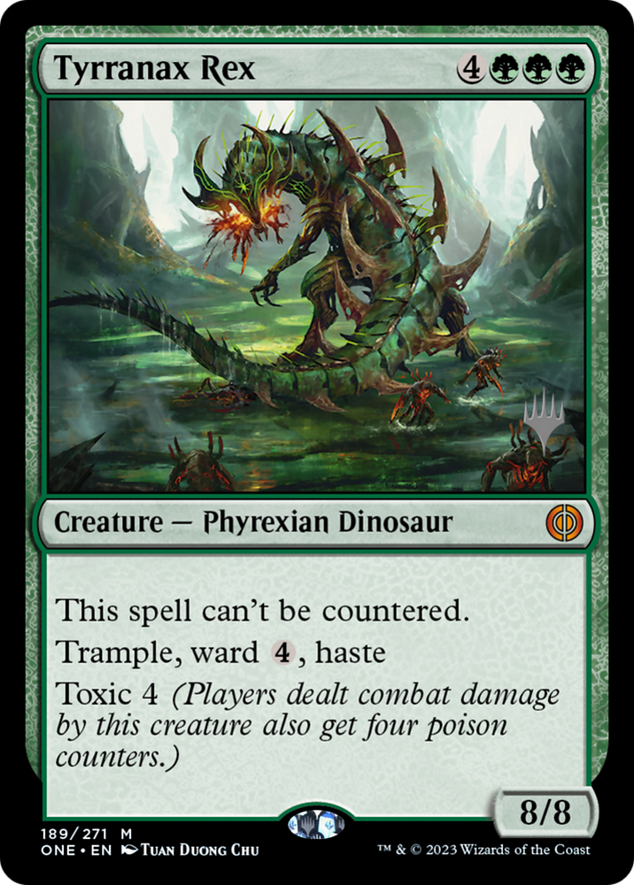 Tyrranax Rex (Promo Pack) [Phyrexia: All Will Be One Promos] Magic: The Gathering