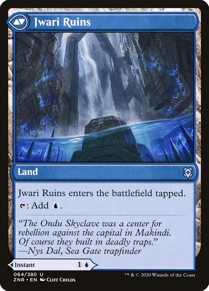 Jwari Disruption // Jwari Ruins [Zendikar Rising] Magic: The Gathering
