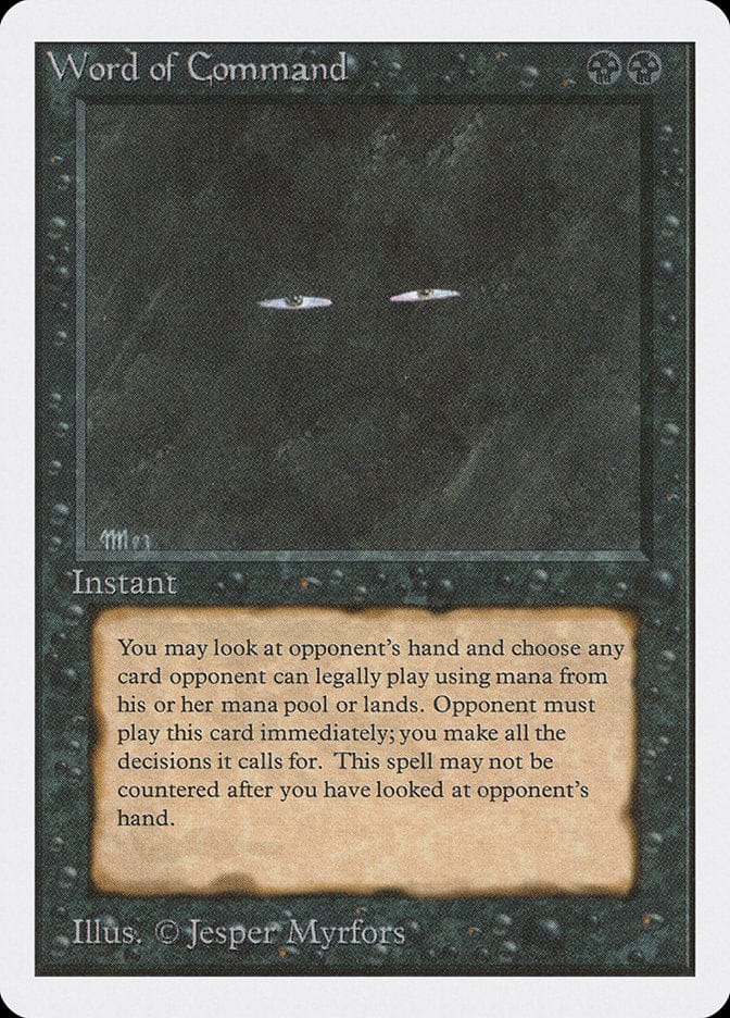 Word of Command [Unlimited Edition] Magic: The Gathering