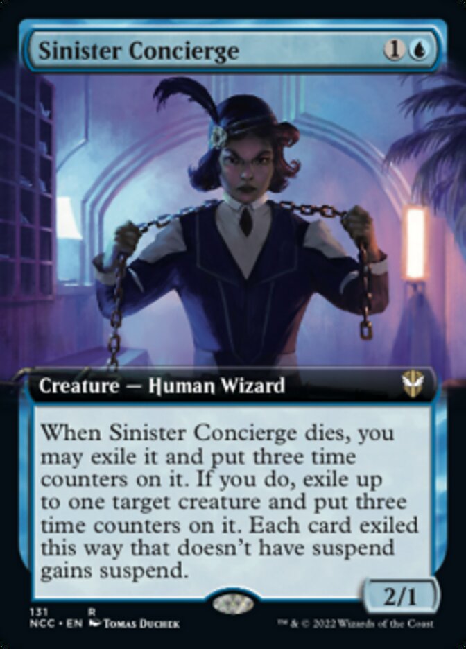 Sinister Concierge (Extended Art) [Streets of New Capenna Commander] Magic: The Gathering