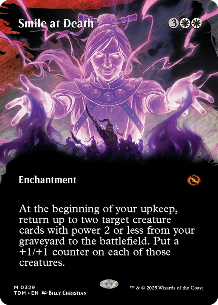 Smile at Death (Borderless) [Tarkir: Dragonstorm] Magic: The Gathering