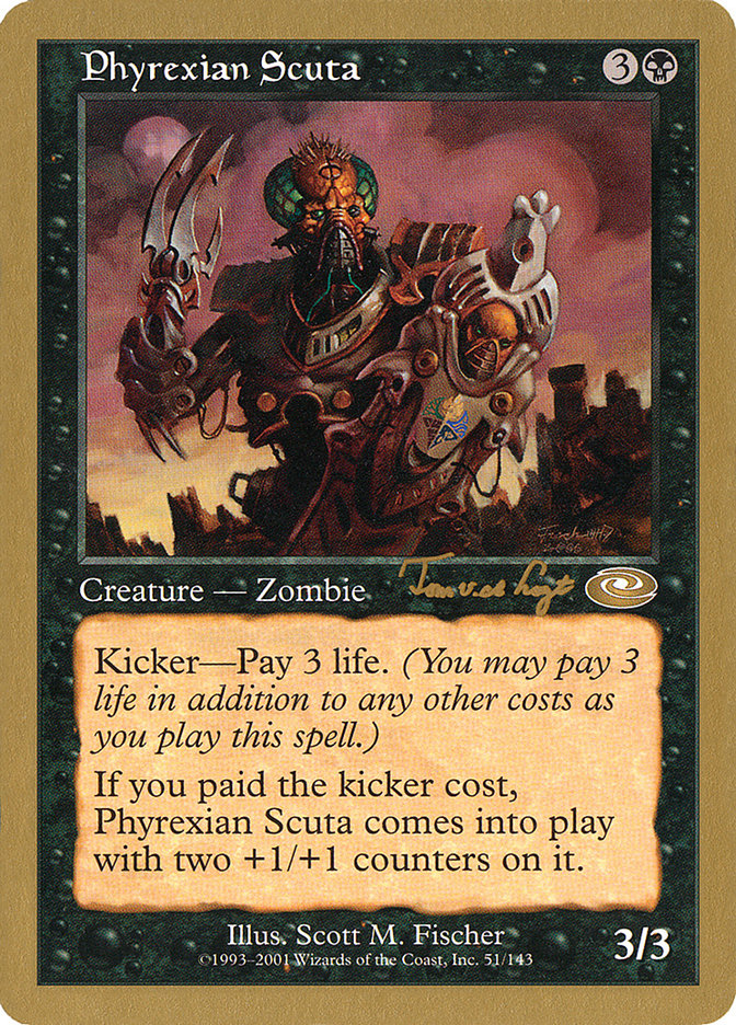 Phyrexian Scuta (Tom van de Logt) [World Championship Decks 2001] Magic: The Gathering