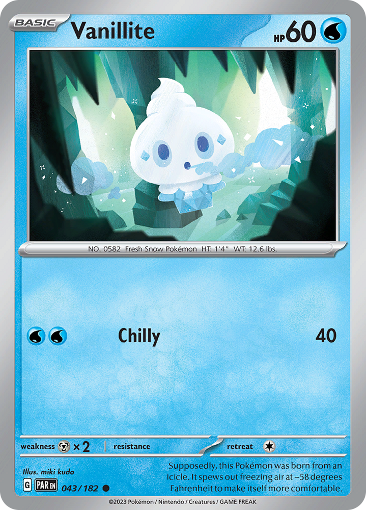 Vanillite (043/182) [Scarlet & Violet: Paradox Rift] Pokémon